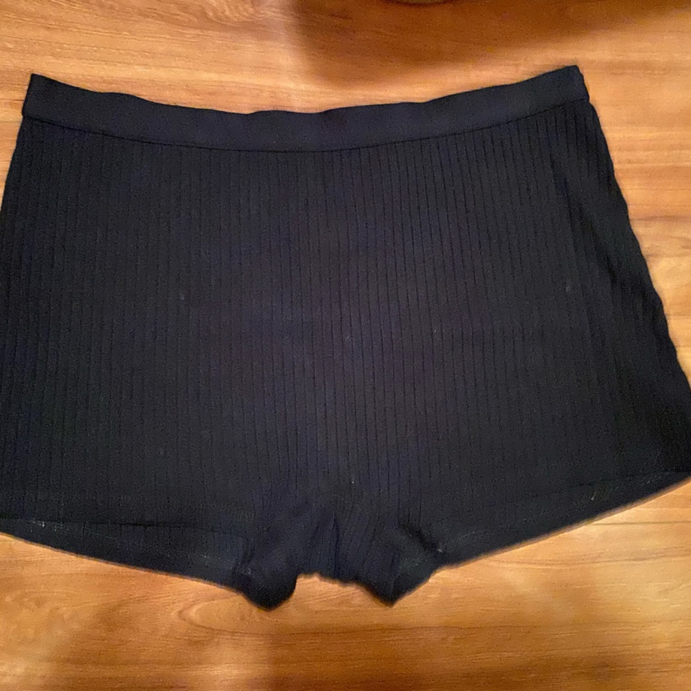Storq Ribbed Shorts Sz 2 black